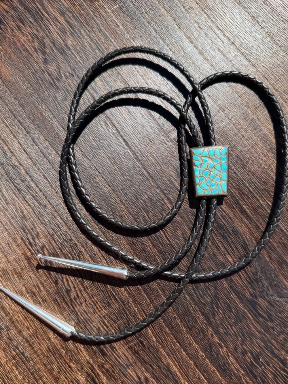 Vintage Turquoise Bolo Tie - Alice Leekya Homer